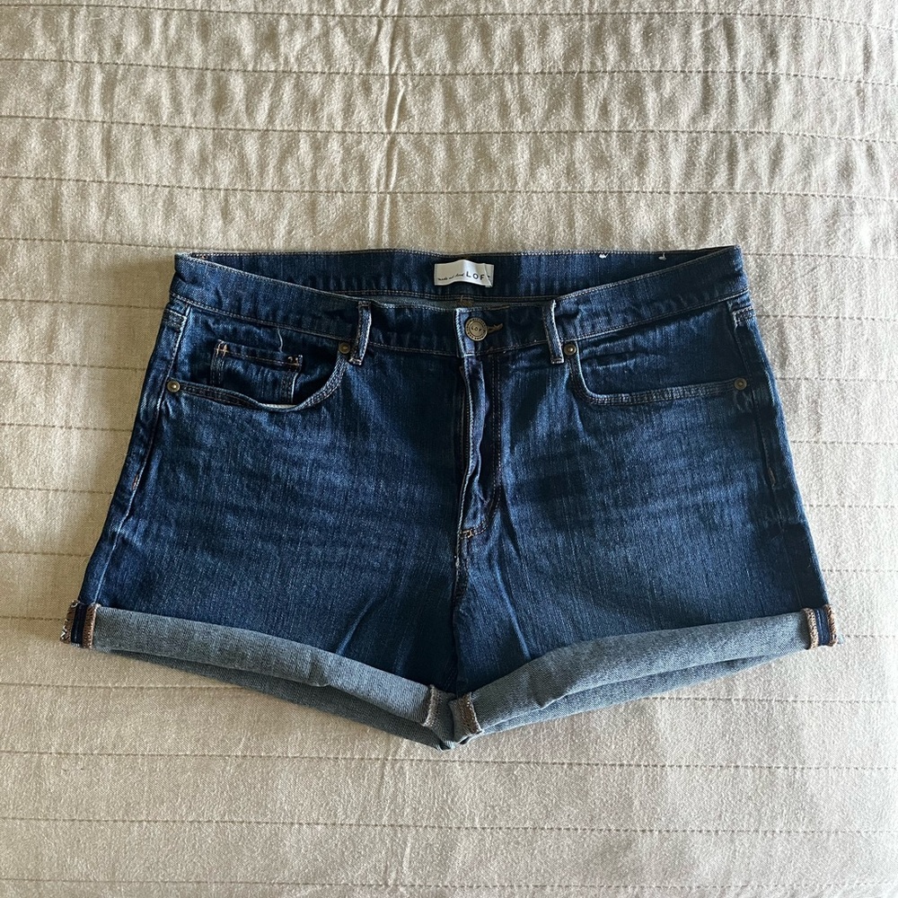 Loft High Rise Jean Shorts- size 31/12